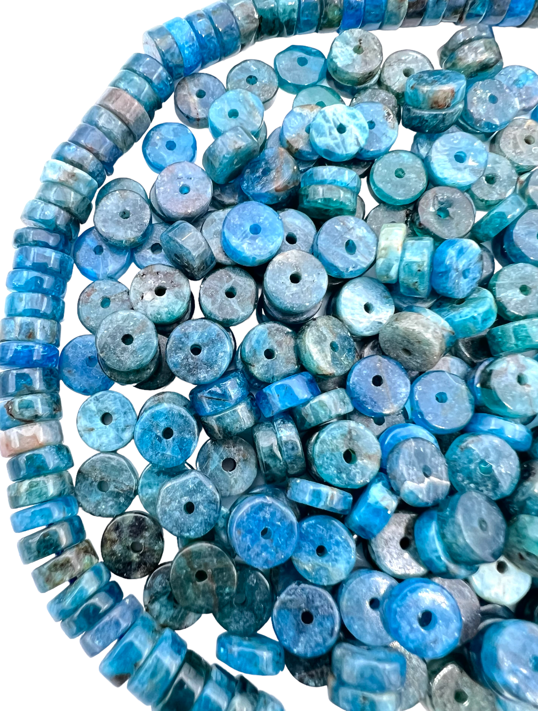 6mm Light Blue Heishi Disc Beads