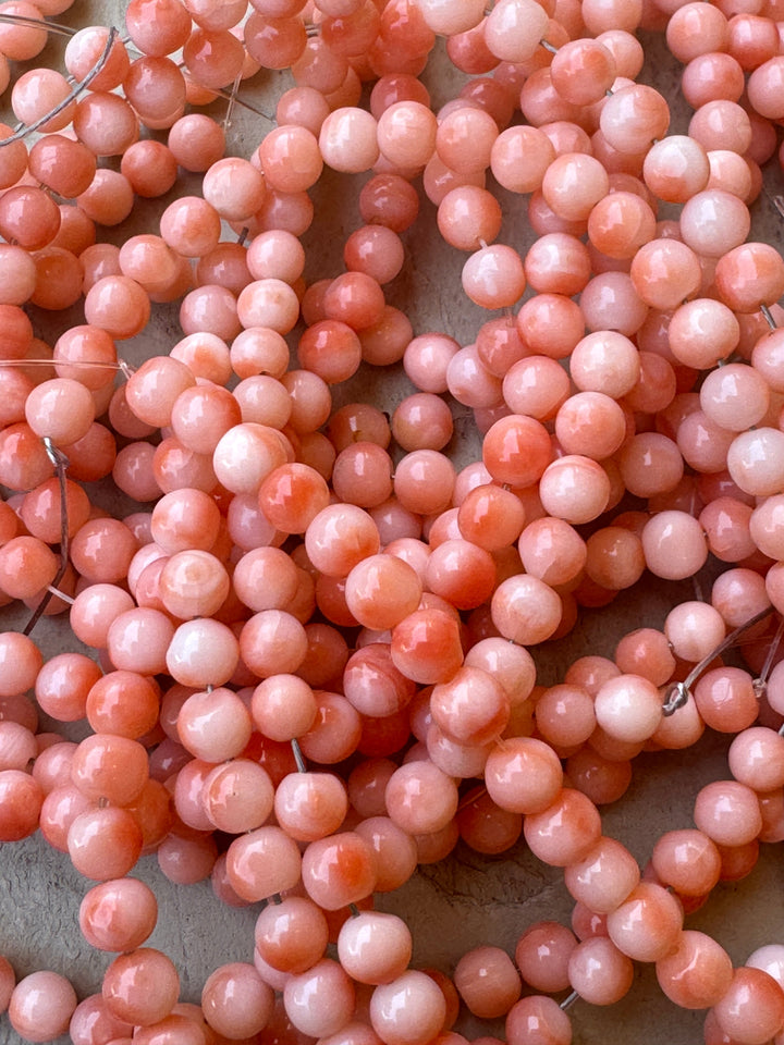100% Natural AAA + Quality Pink Coral (Taiwan) 5mm Round