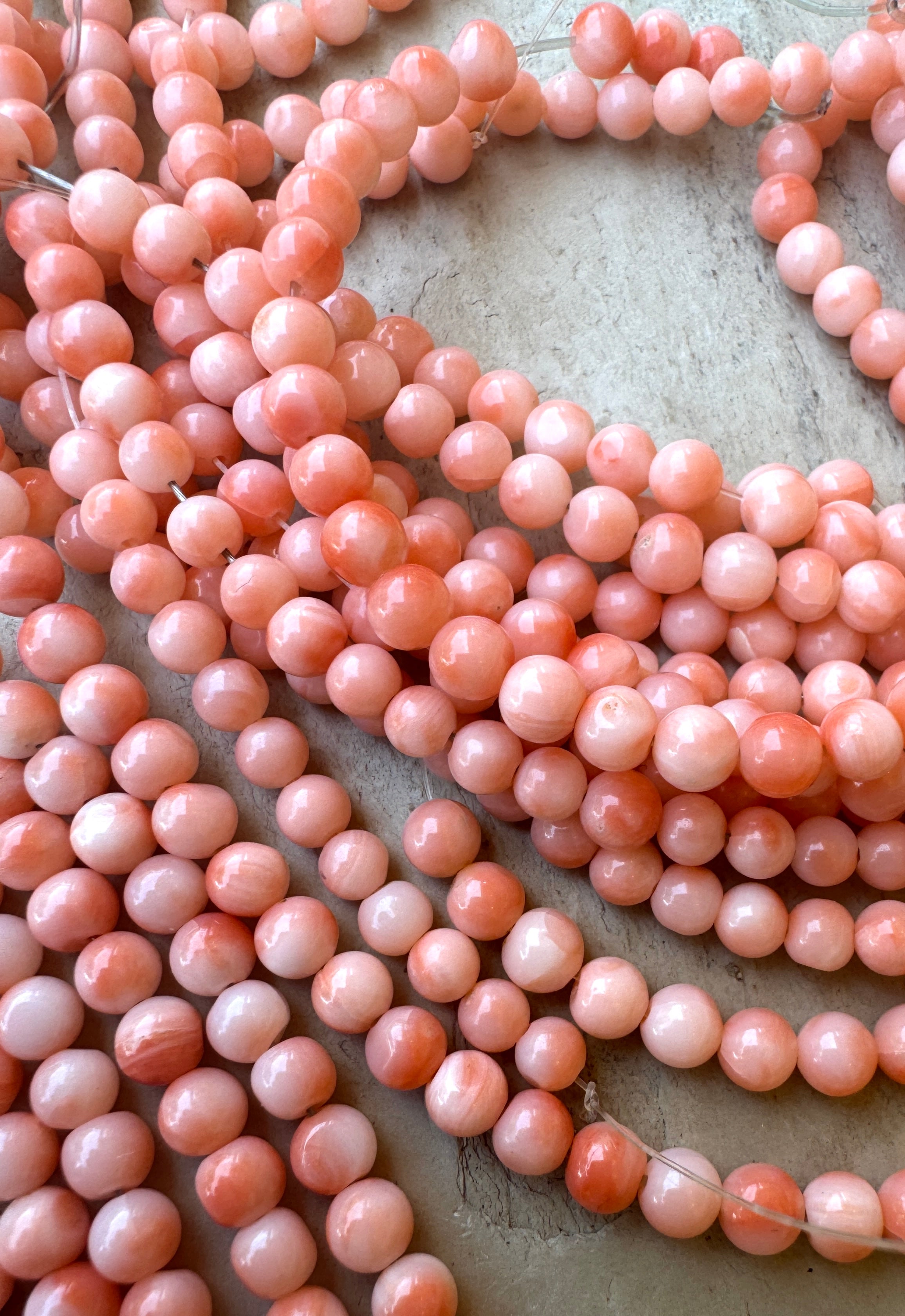 Beautiful!!! Japanese Coral Tube Beads 100% Natural Gemstone / White-Pink Coral Smooth Beads. cheapest Tube Shape Size 16x5mm to 14x4mm approx.