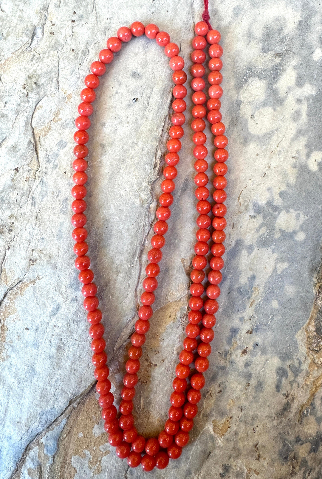 100% Natural High Quality Red Italian Sea Coral 3mm Round