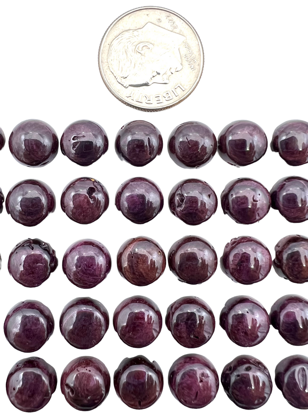RARE High Quality Purple Spiny Oyster Cabochons 8mm Round