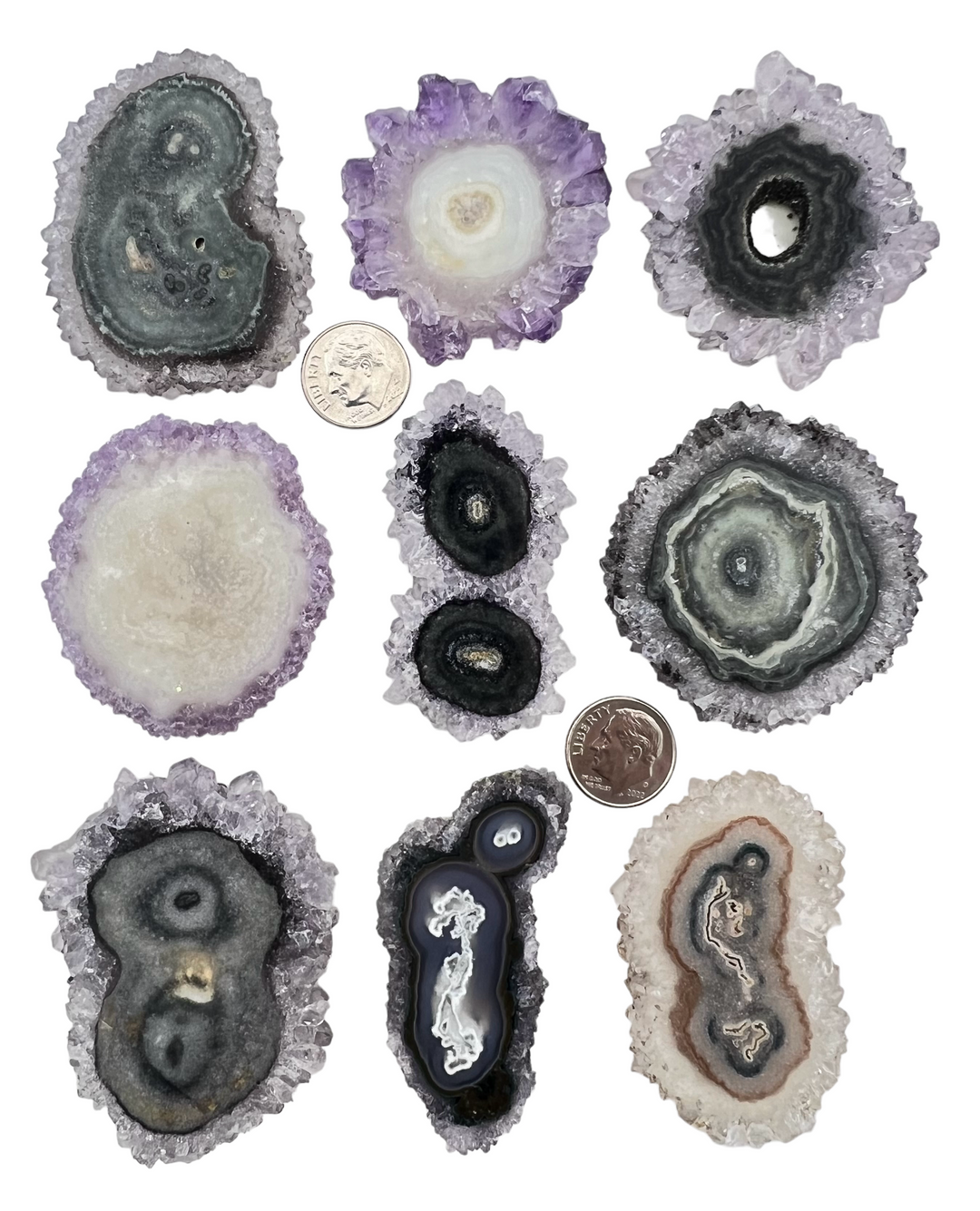 Natural Amethyst Stalactite Slices BIG 45-60mm (Select