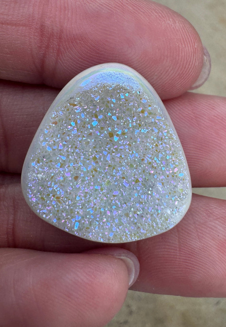 Beautiful Natural Druzy Coated with Silicone Designer