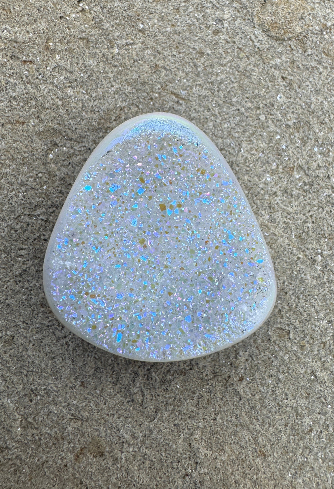 Beautiful Natural Druzy Coated with Silicone Designer