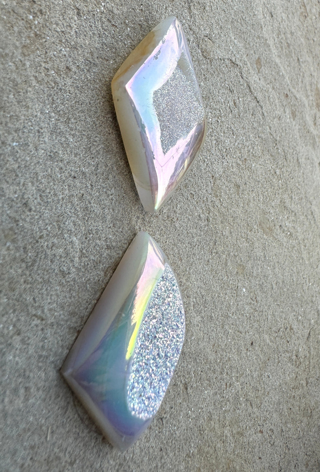 Beautiful Natural Druzy Coated with Silicone Designer