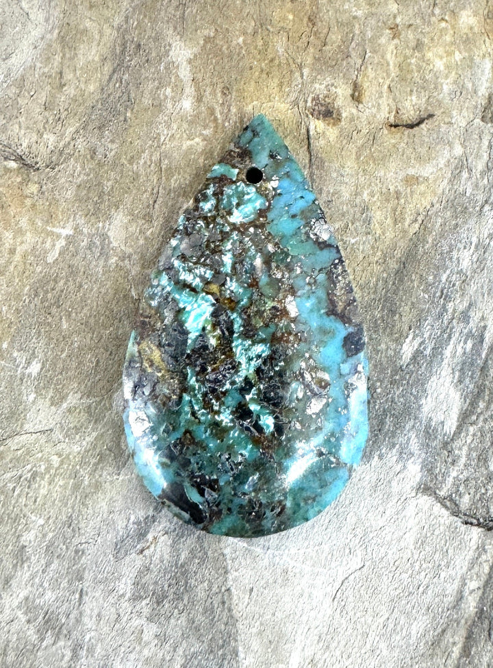 Blue Gem/Battle Mountain Turquoise (Nevada) Focal Bead