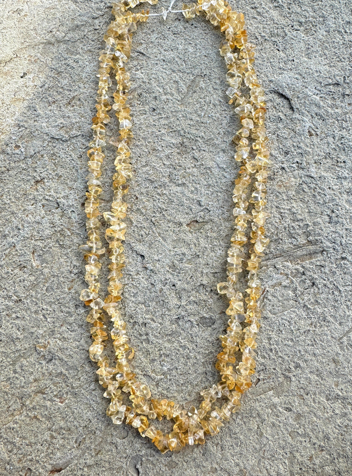 Citrine Gem Grade 4-6mm Chip Beads 16 inch Strand - Citrine