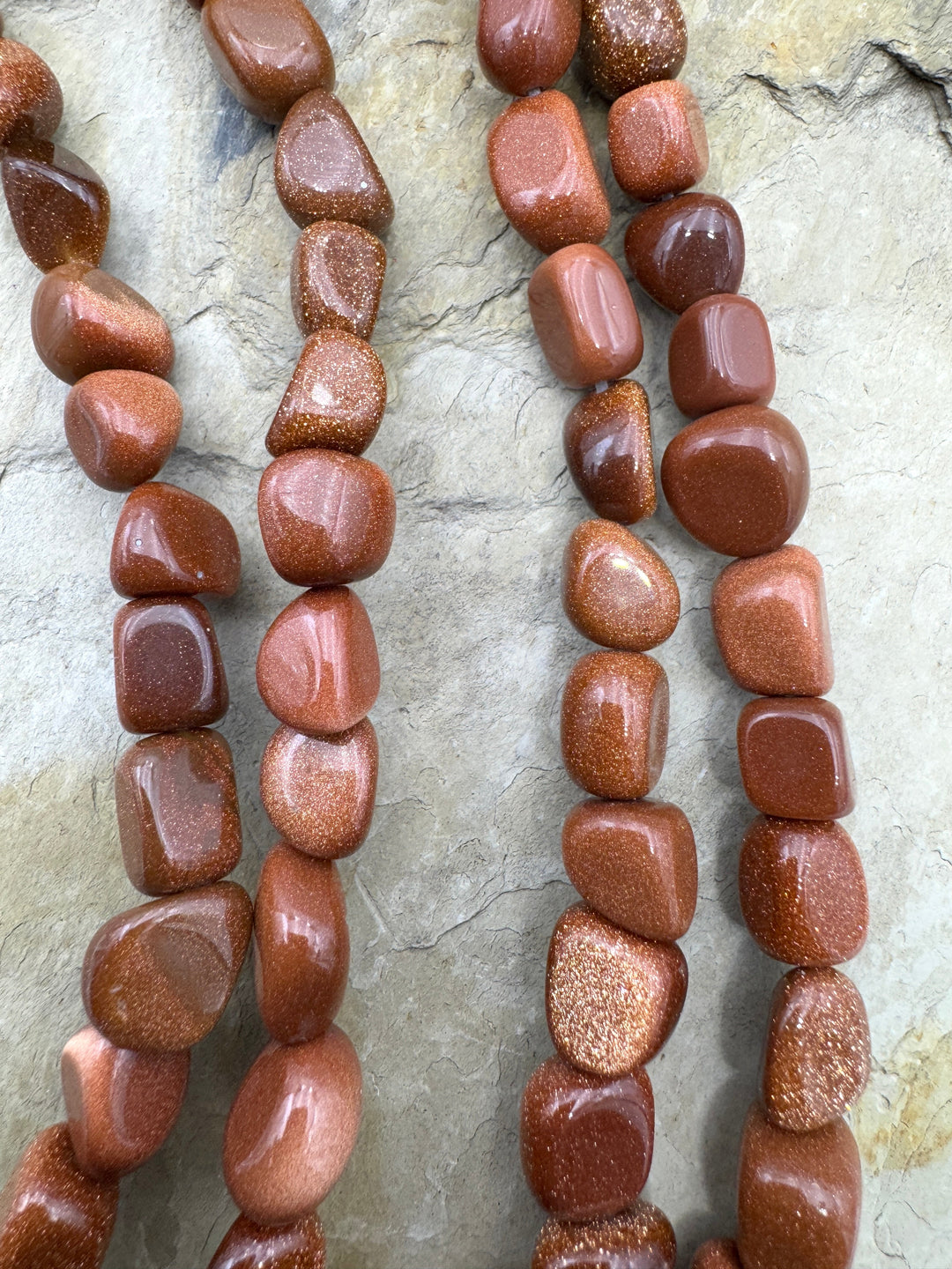 CLOSEOUT LOT Goldstone Nuggets 16 inch Strands - Goldstone