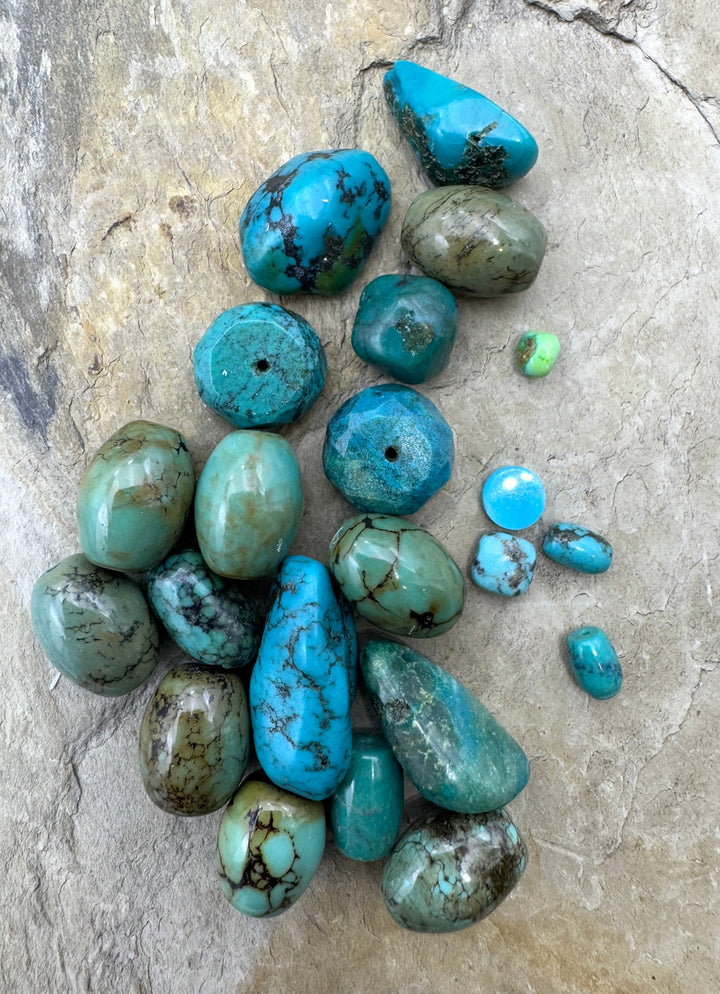 CLOSEOUT LOT Mixed Turquoise Beads - Mixed Lots