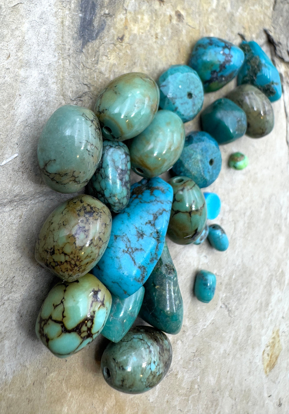 CLOSEOUT LOT Mixed Turquoise Beads - Mixed Lots