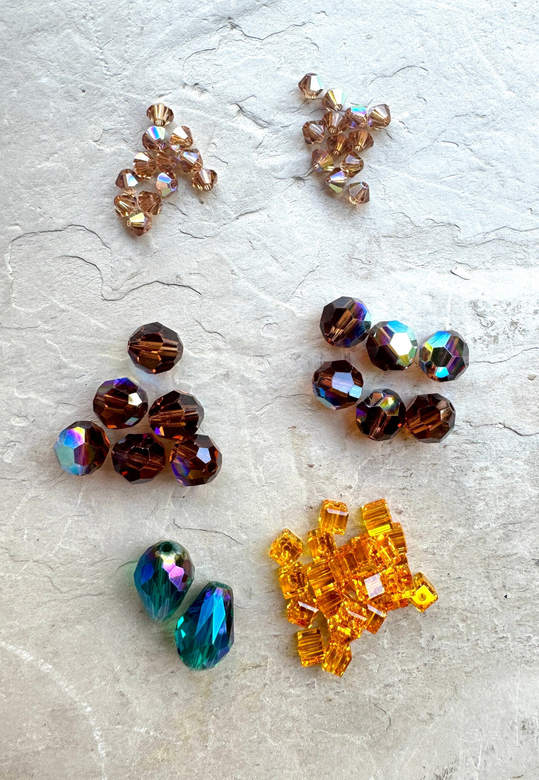 CLOSEOUT LOT of 4 Swarovski Chrystal Beads - Mixed Lots