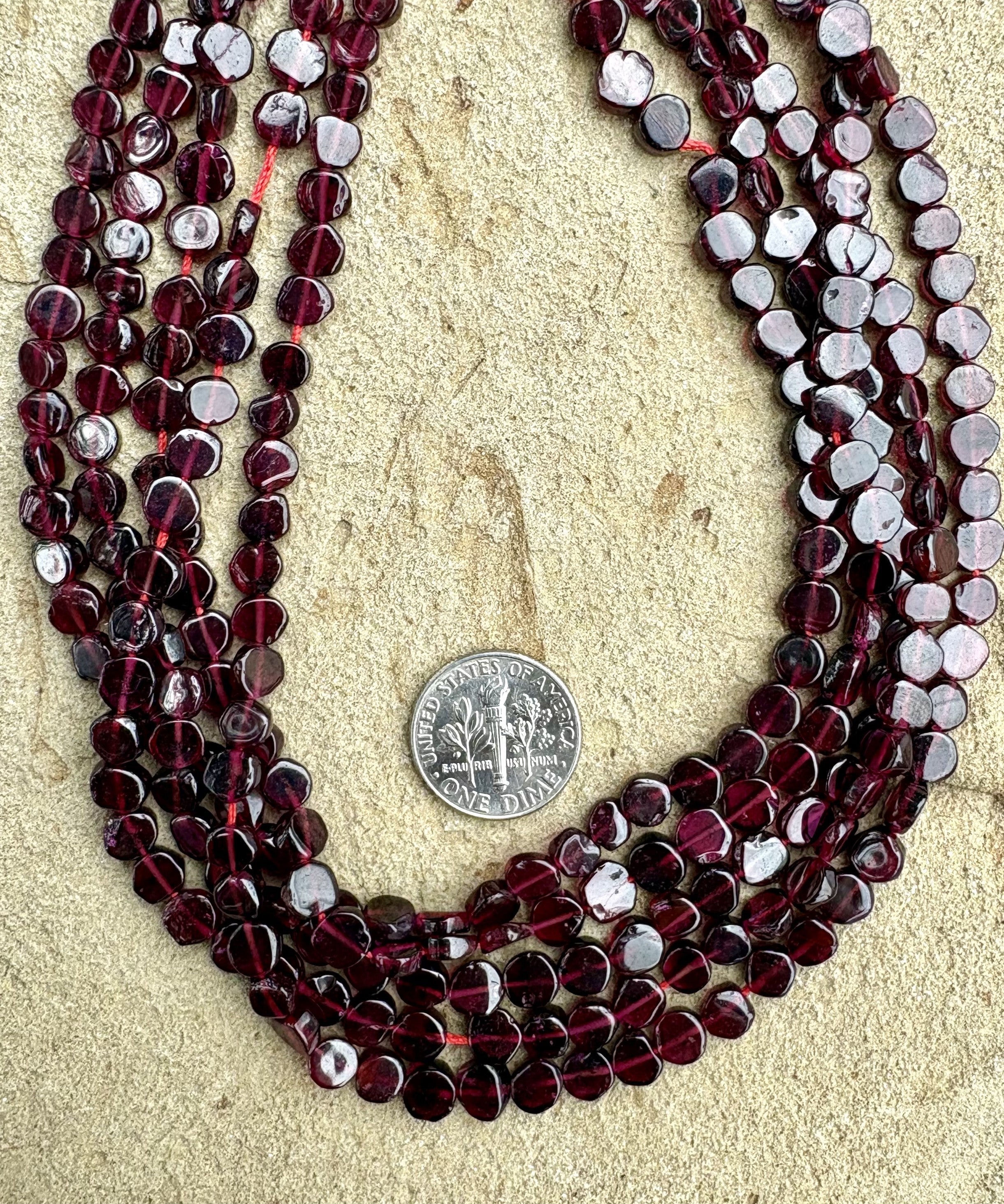 GARNET ROUND BEADS store STRAND