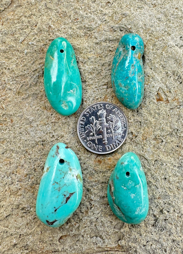 Elisa (Mexico) Turquoise Long Focal Pendant Beads (Select