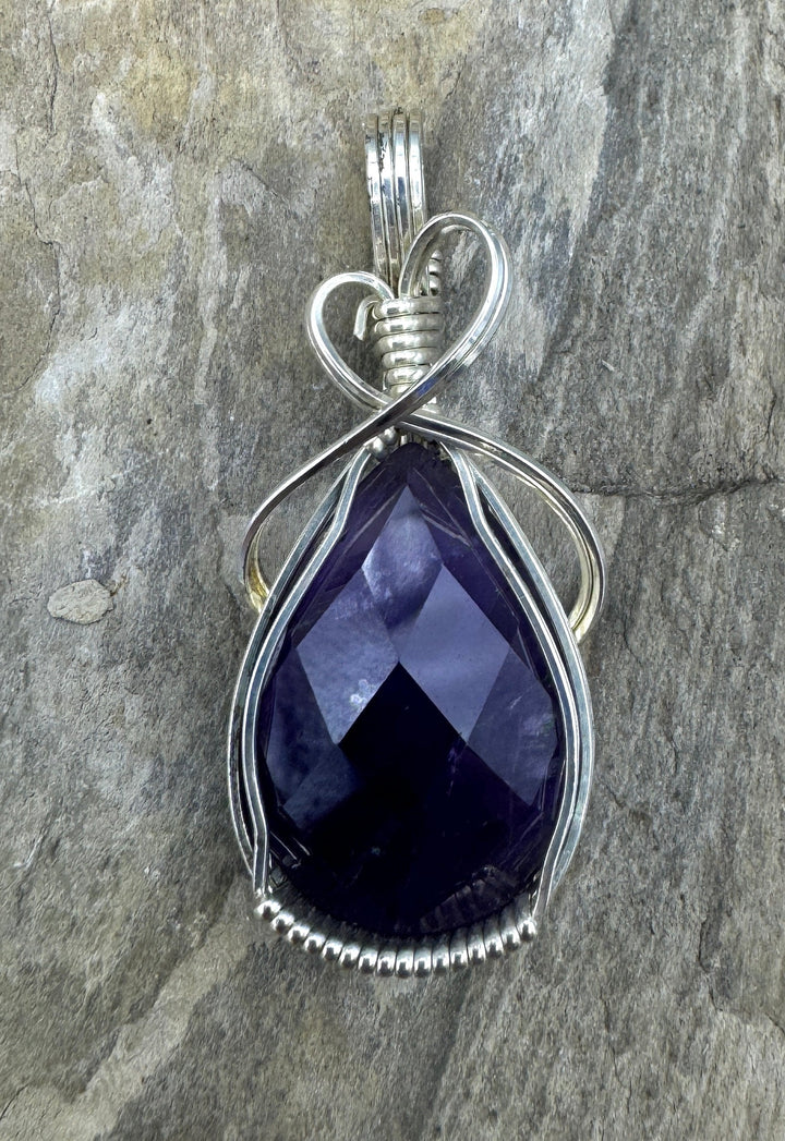 Heidi White Designs Wire Wrapped Pendant Amethyst