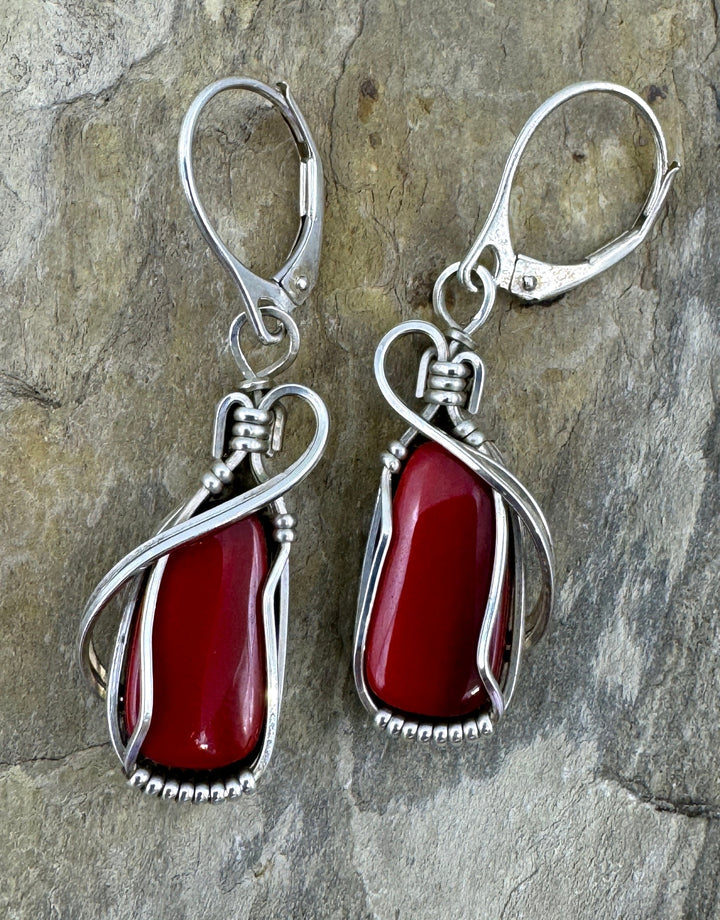 Heidi White Designs Wire Wrapped Rosarita Earrings