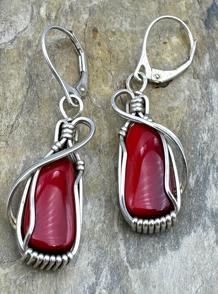 Heidi White Designs Wire Wrapped Rosarita Earrings