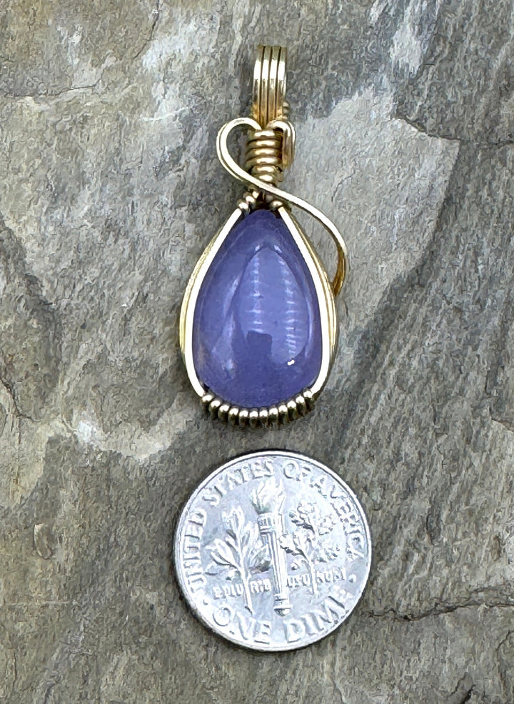 Heidi White Designs Wire Wrapped (Small) Pendant Chalcedony