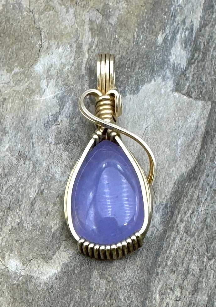 Heidi White Designs Wire Wrapped (Small) Pendant Chalcedony