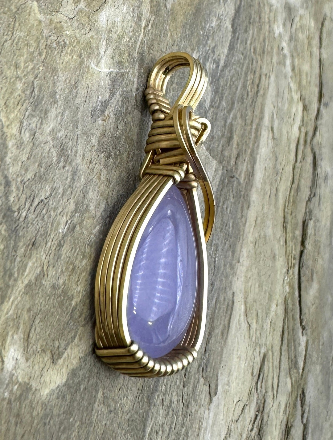 Heidi White Designs Wire Wrapped (Small) Pendant Chalcedony