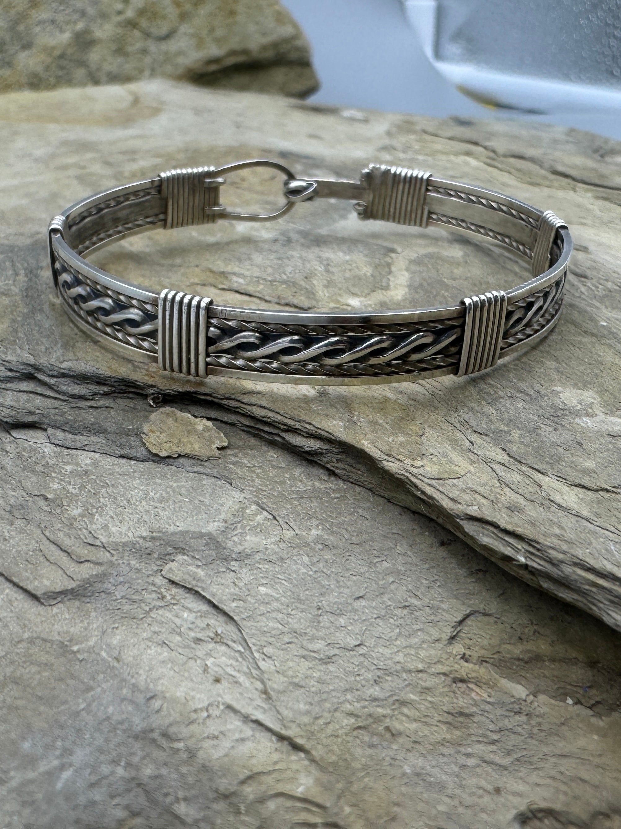 Sterling offers Silver Patterned Bracelet