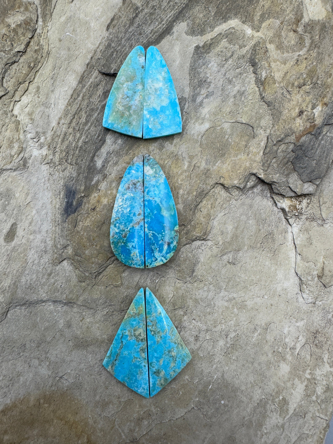 Ithaca Peak Turquoise (Arizona) Matching Earring Cabochon