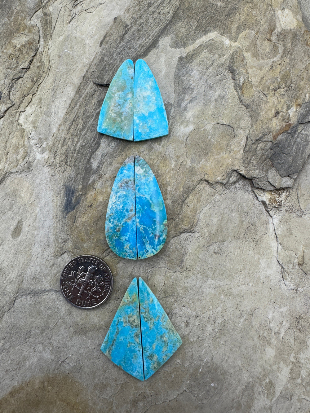 Ithaca Peak Turquoise (Arizona) Matching Earring Cabochon