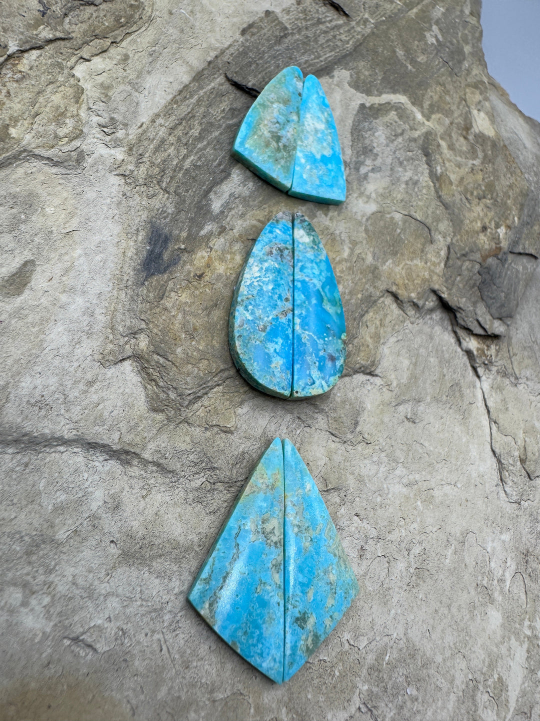 Ithaca Peak Turquoise (Arizona) Matching Earring Cabochon