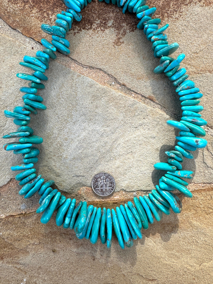 Kingman Turquoise (Arizona) BIG Chunky Graduated Flat