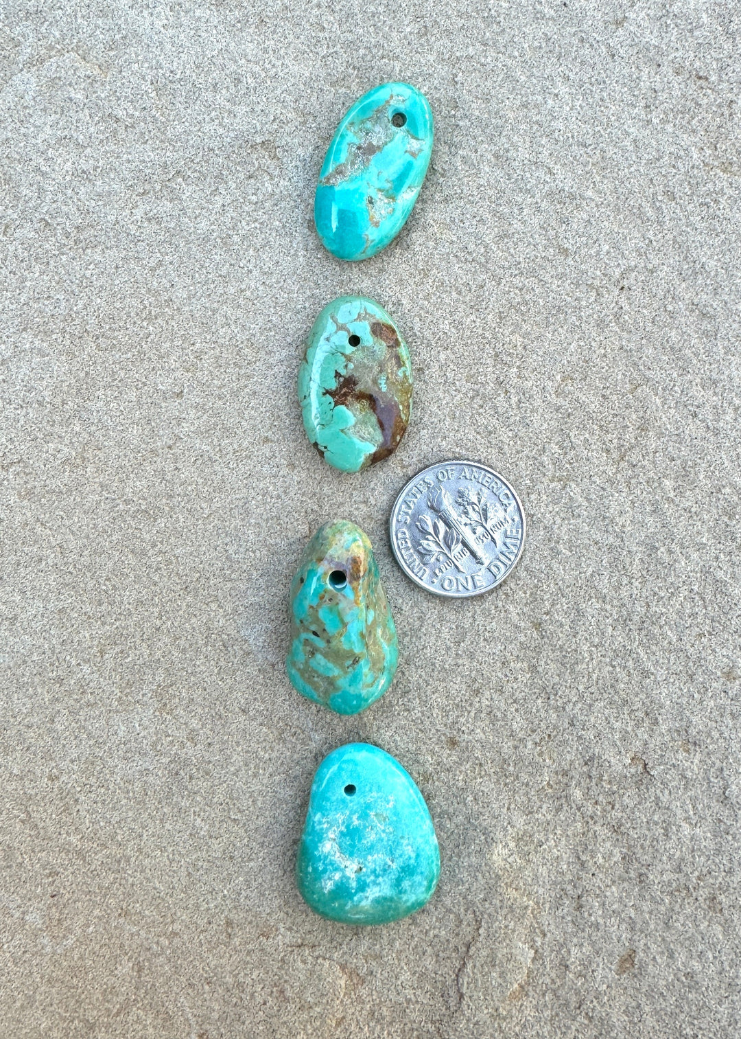 Kingman Turquoise (Arizona) Focal Bead (Select One Bead)