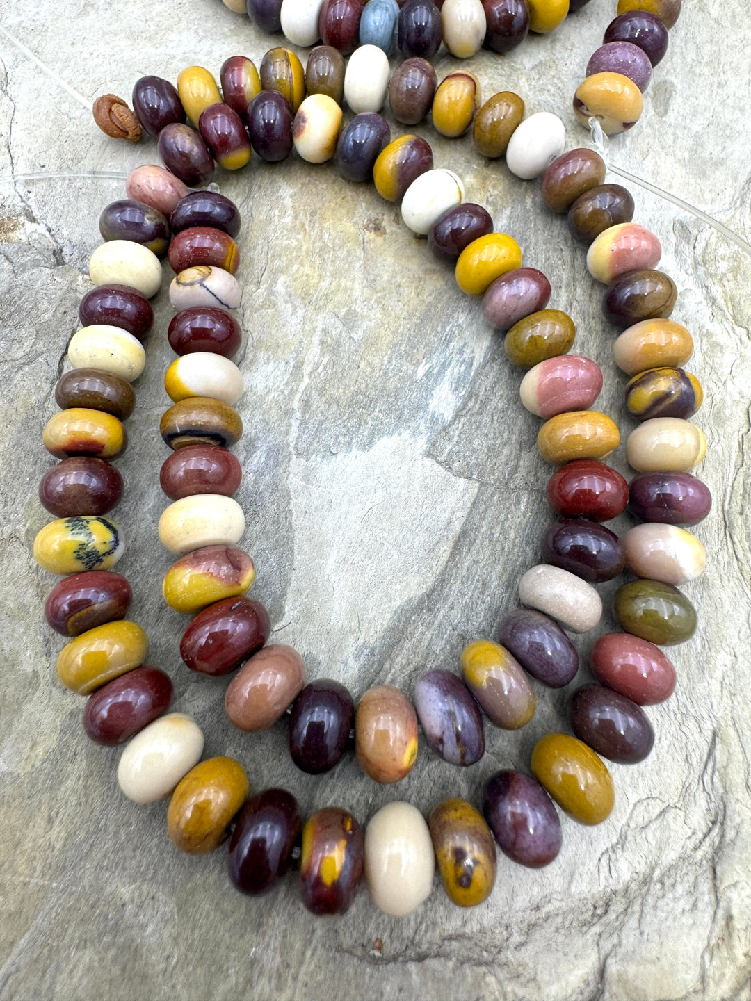 Mookaite (Australia) 8mm Rondelle Beads 16 Inch Strand