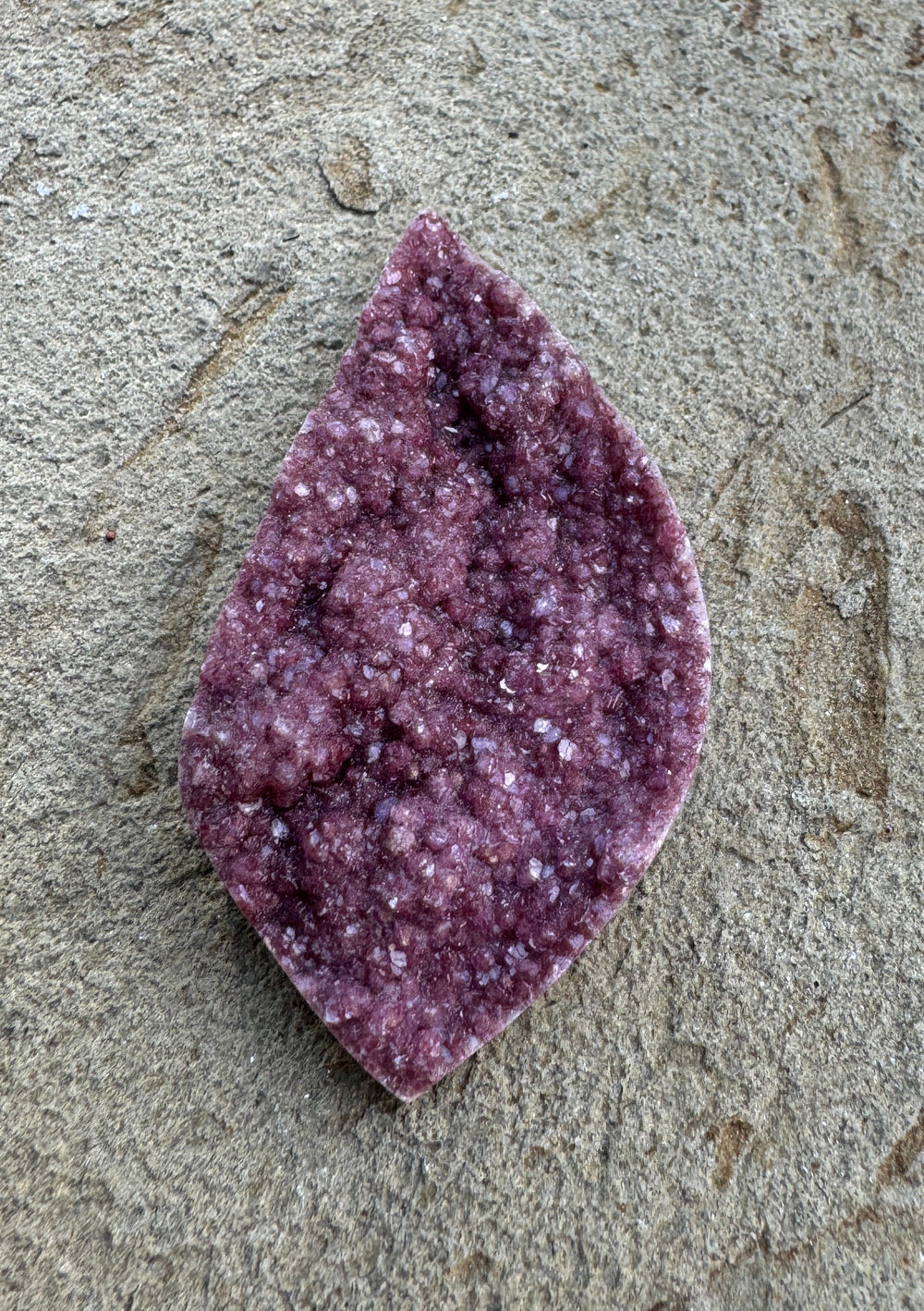 Natural Surface Cabalto Calcite Druzy BIG Designer focal