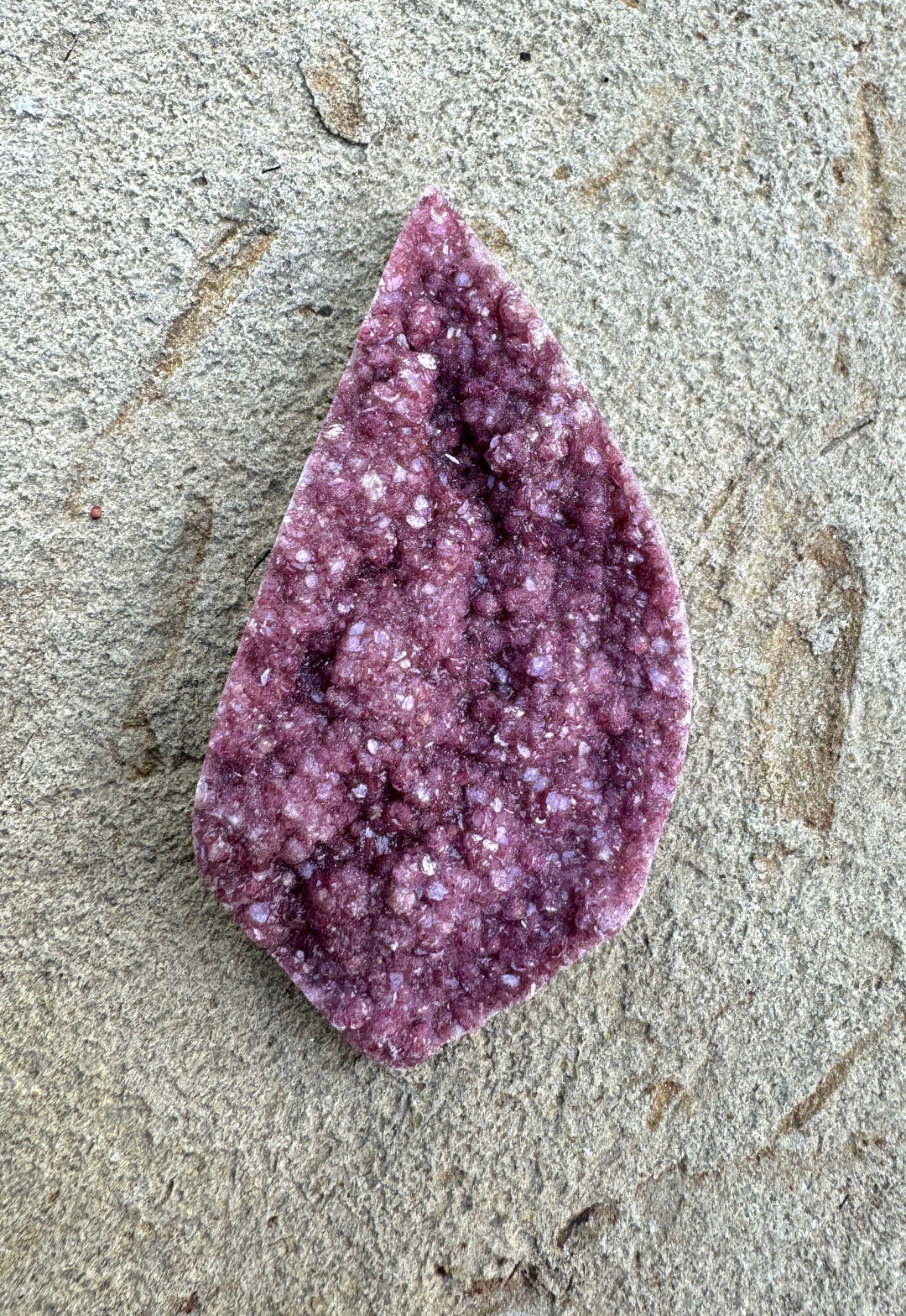 Natural Surface Cabalto Calcite Druzy BIG Designer focal