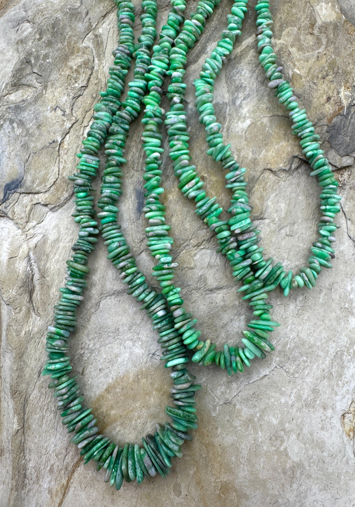 Nevada Variscite (Mexico) Chip Nugget Bead Strand 4-7mm 16