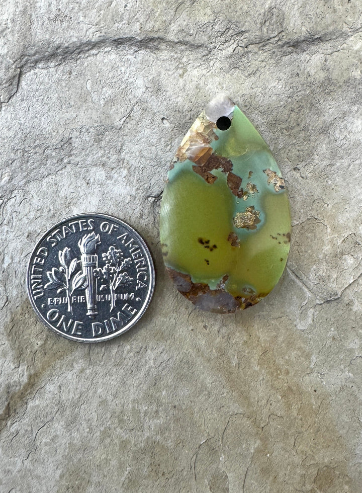 RARE Kingman Old Hardy Pit Turquoise (Nevada) Focal Bead