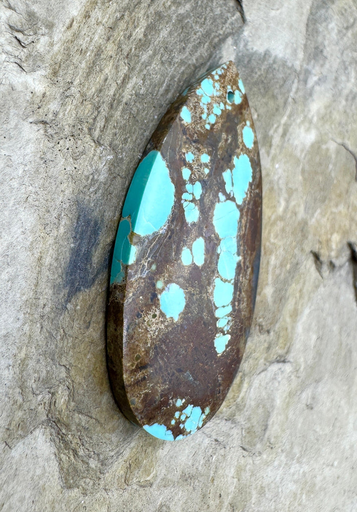 RARE Number 8 Turquoise (Nevada) Big Focal Pendant Bead