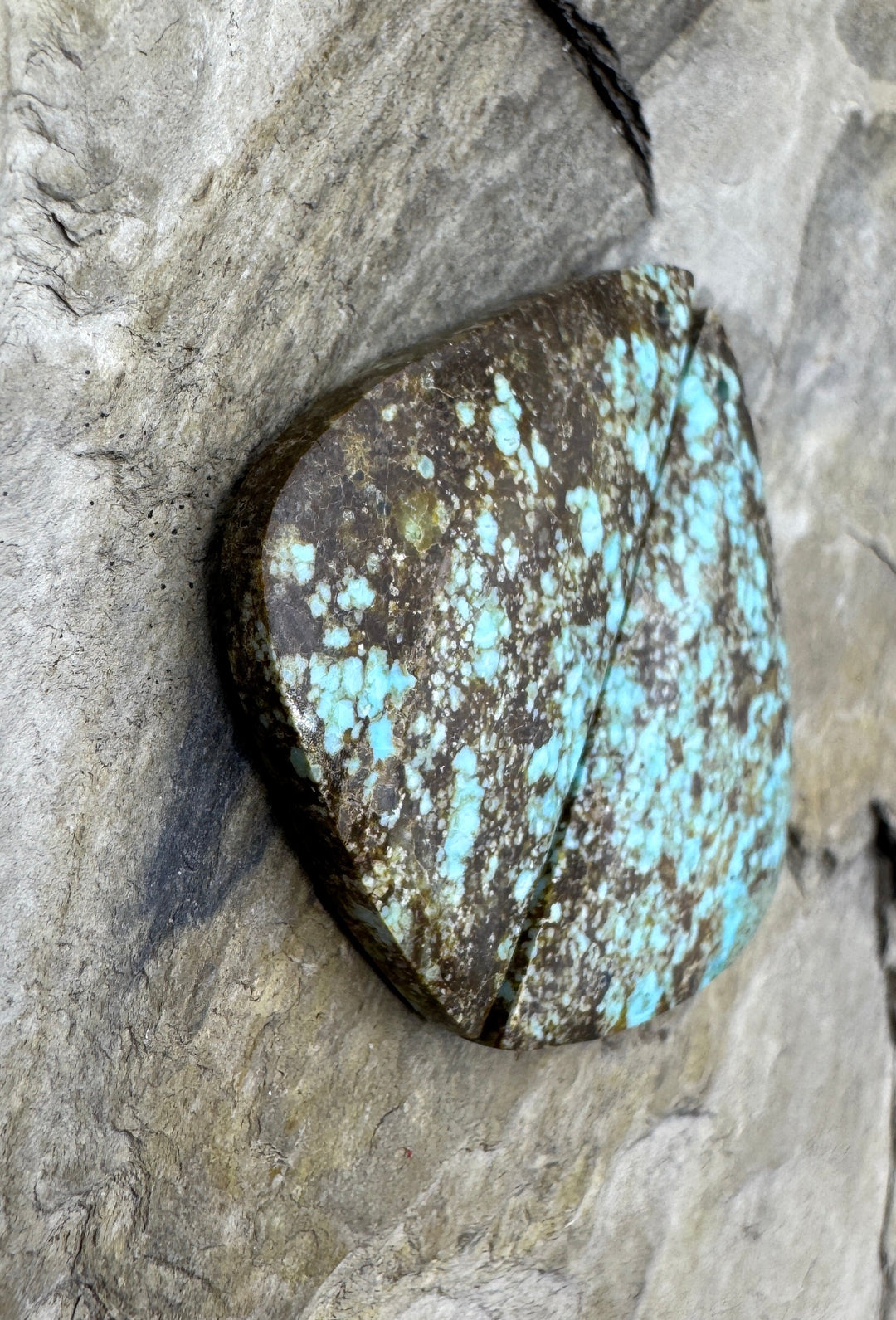 RARE Number 8 Turquoise (Nevada) BIG Matching Earring Slab