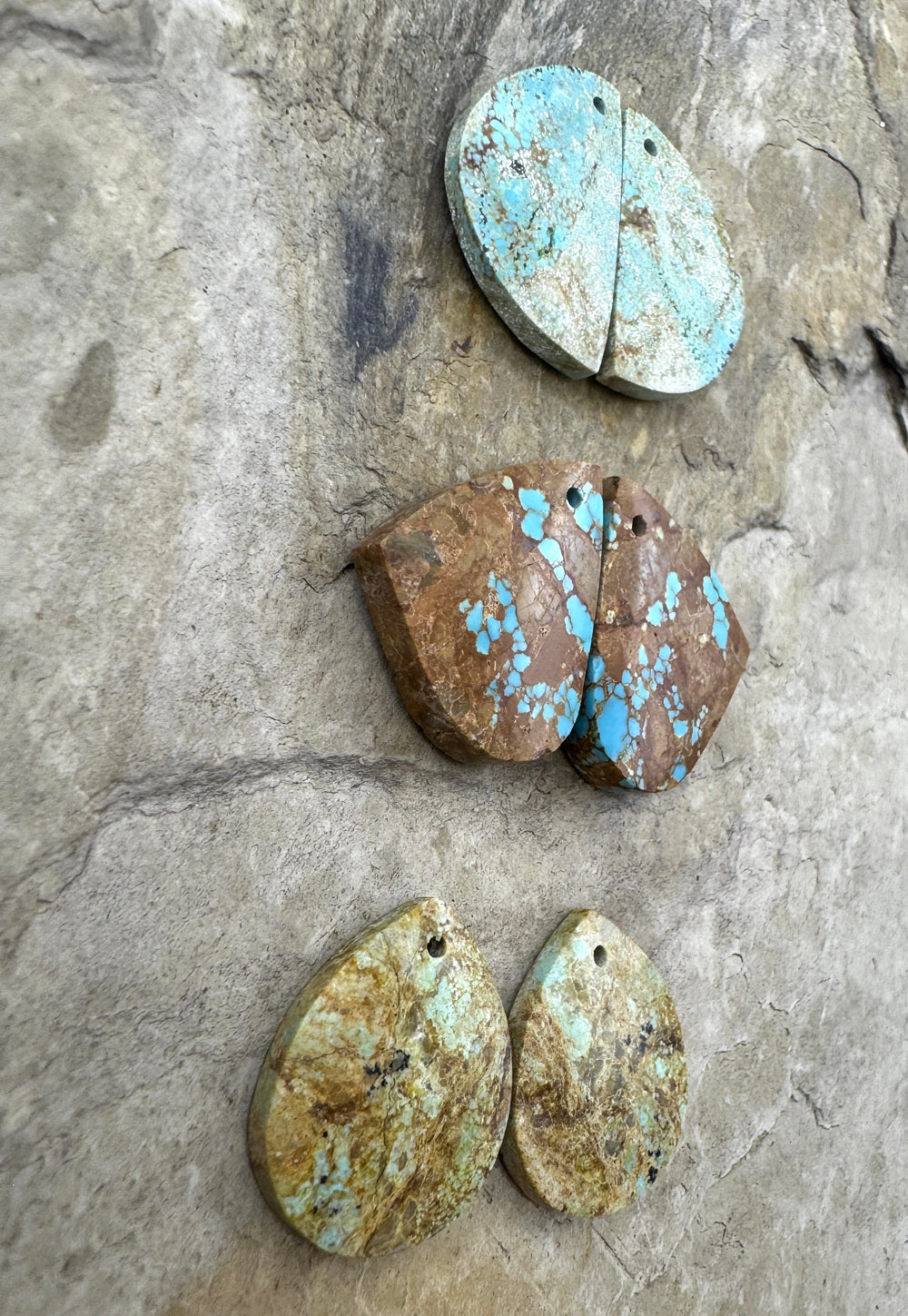 RARE Number 8 Turquoise (Nevada) Small Matching Earring