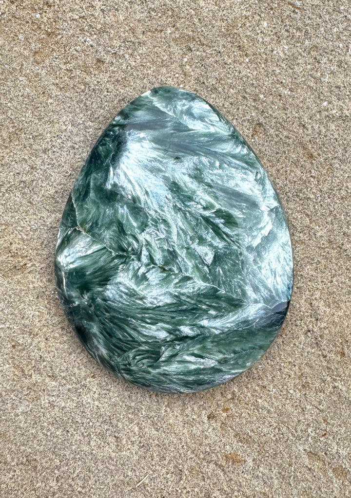 RARE Seraphinite (Russia) Cabochon 31x40mm - Seraphanite