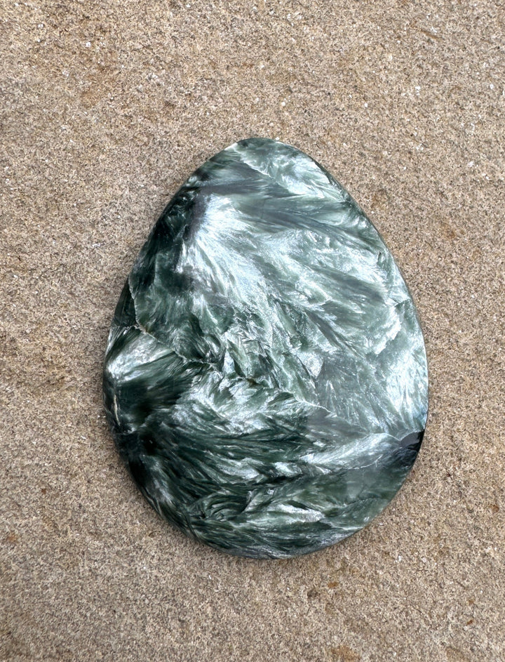 RARE Seraphinite (Russia) Cabochon 31x40mm - Seraphanite