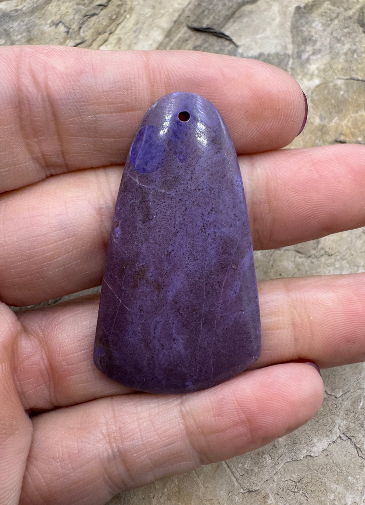 RARE Sugilite (South Africa) BIG Focal Pendant Bead 26x46mm