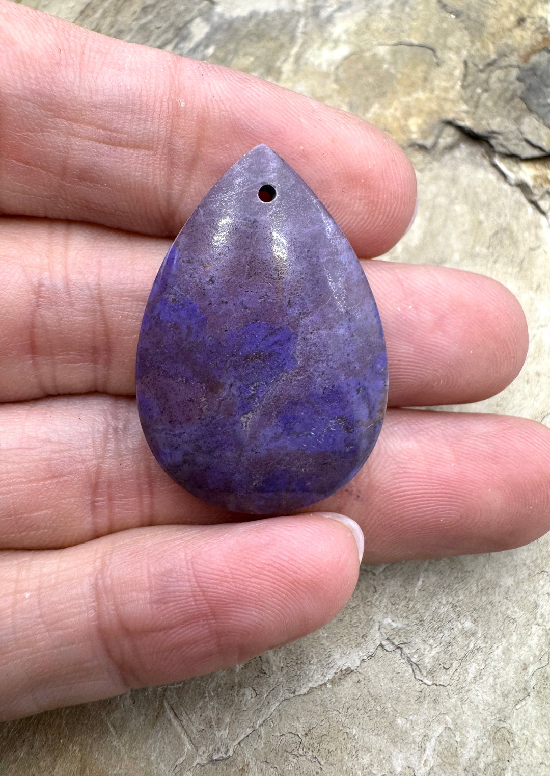 RARE Sugilite (South Africa) Teardrop Shaper Focal Pendant