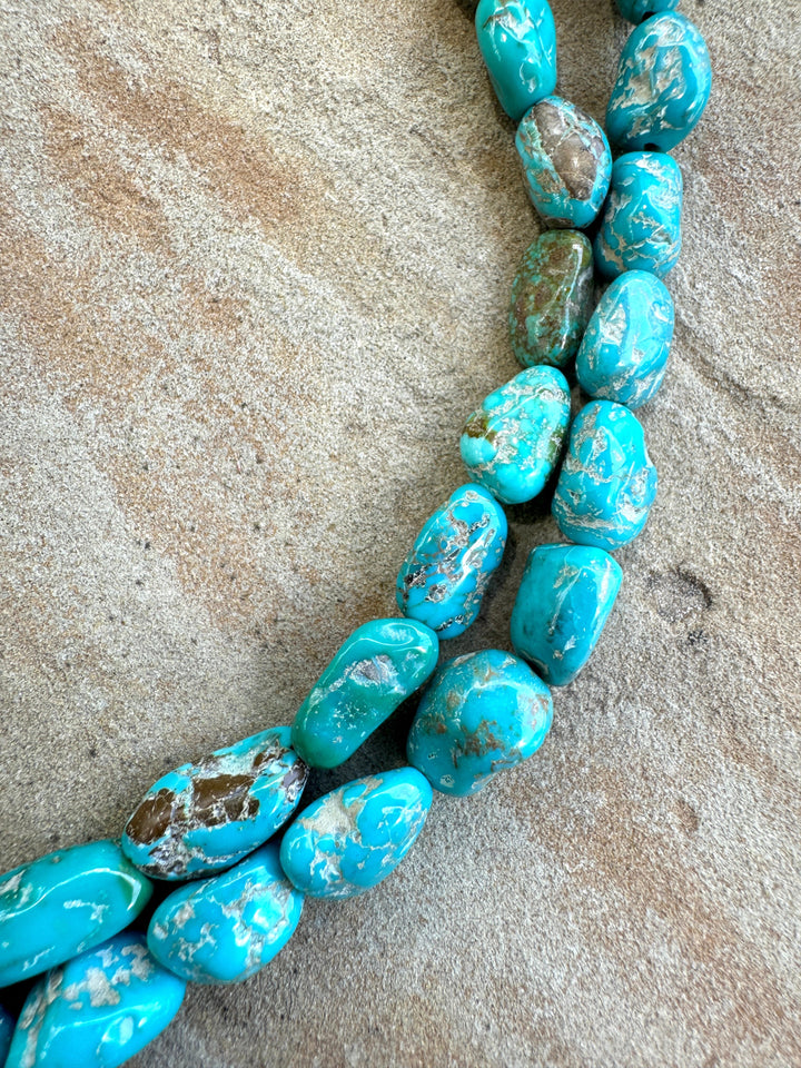 Sierra Nevada Turquoise (Nevada) Graduated Nugget Strand