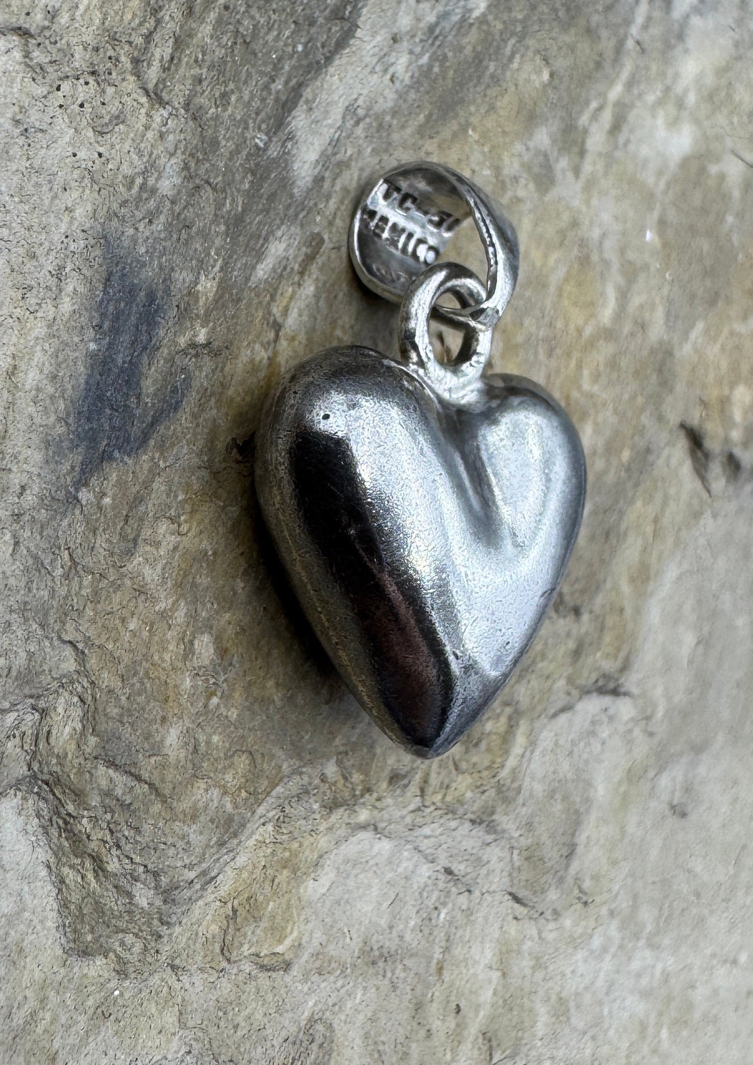 Sterling Silver Heart Pendant 20x32mm - Jewelry Findings