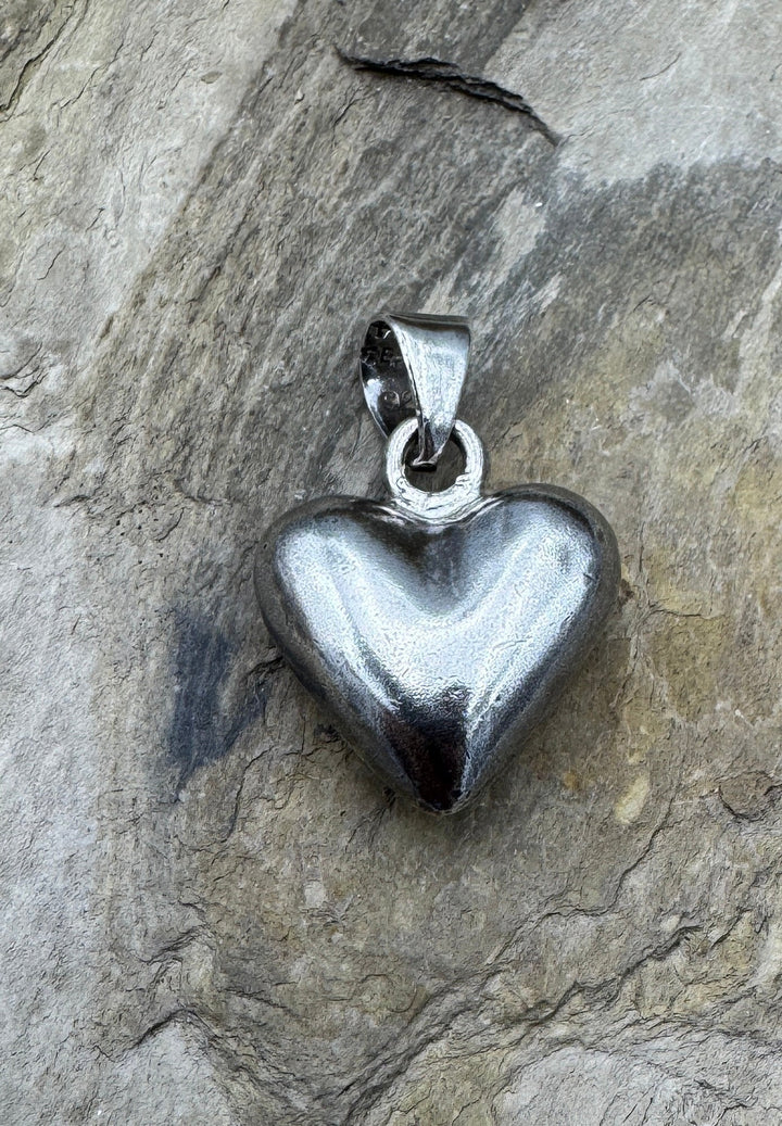 Sterling Silver Heart Pendant 20x32mm - Jewelry Findings