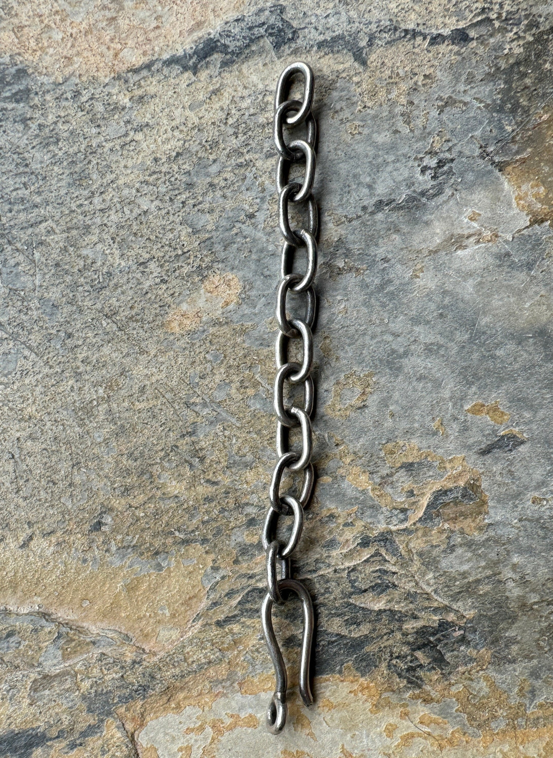 Sterling Silver Heavy Hook and Chain Clasp and Extension