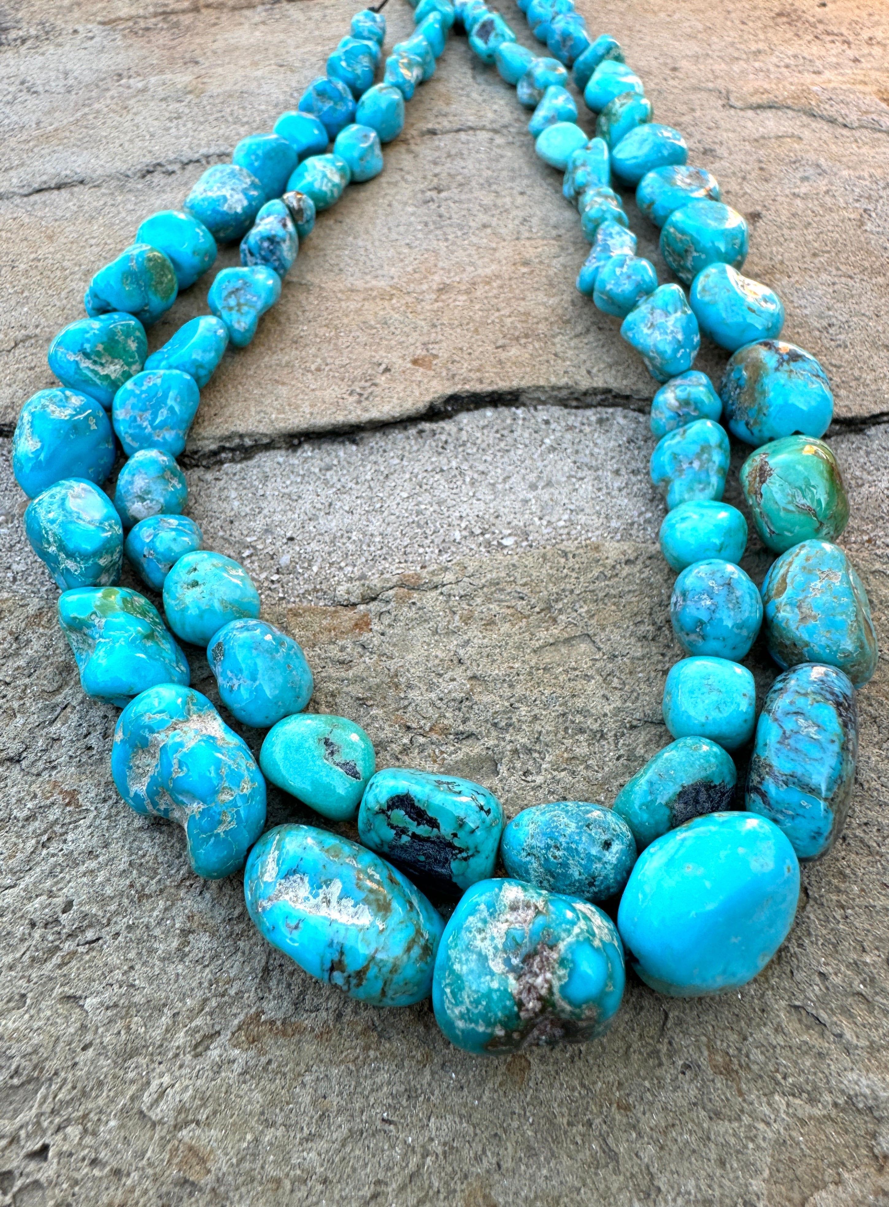 Genuine Arizona Turquoise Beads, Turquoise Nugget Shape Beads, Turquoise Faceted Beads, authentic Turquoise Nuggets Shape Faceted Beads Gemstone