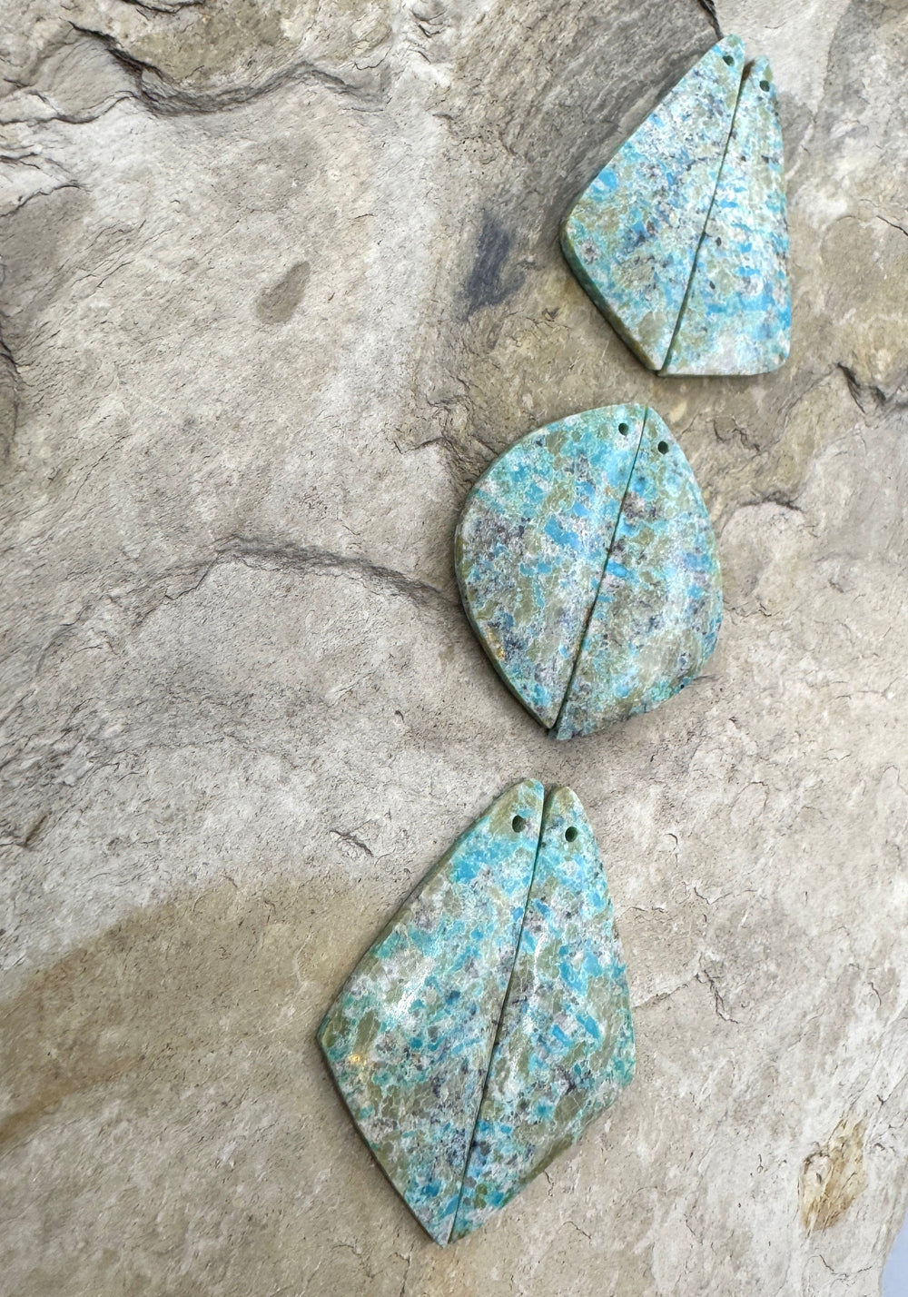 Turquoise Mountain Turquoise (Arizona) Earring Slab Bead