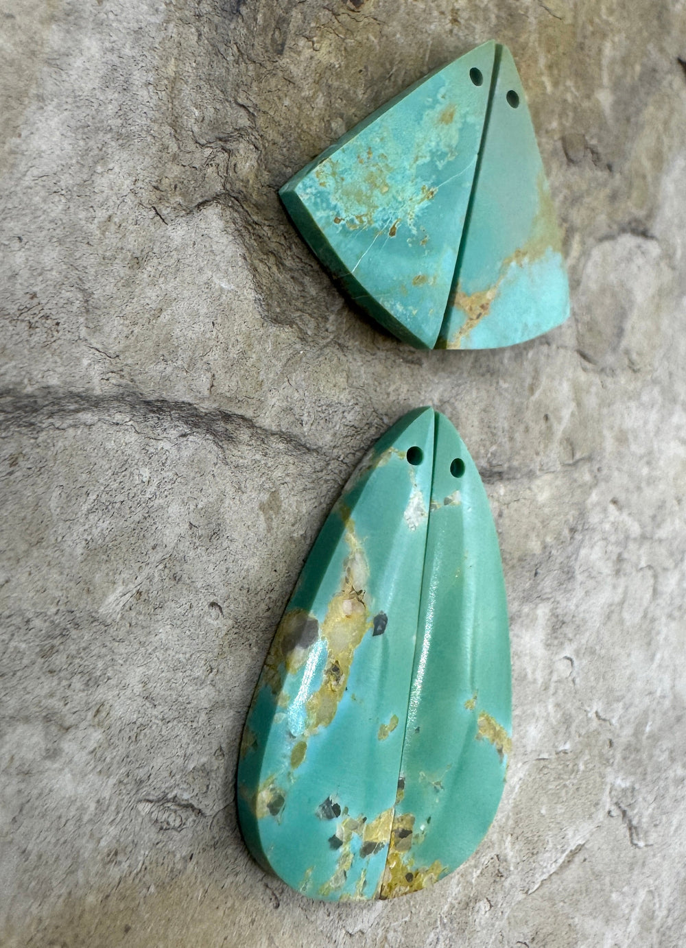 Turquoise Mountain Turquoise (Arizona) Earring Slab Bead